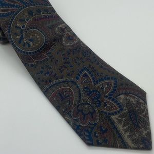 HALSTON III Men’s Paisley Silk Tie 56 1/2”